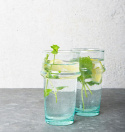 Glas \'Handmade\' 12er Pack - Recyceltes Glas