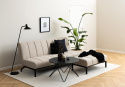 Schlafsofa \'Caix\' - Beige/Schwarz