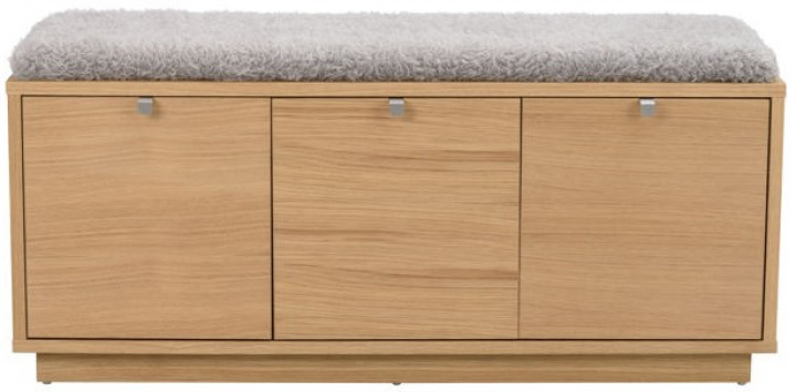 Bank \'Confetti\' 106 cm - Eiche/ Hellgrau in der Gruppe MBEL / Regale & Aufbewahrung / Schrnke und Sideboards bei Reforma (103762)