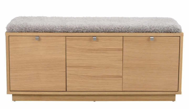 Bank \'Confetti\' 106cm - Eiche/Hellgrau in der Gruppe Möbel / Stühle und Polstermöbel / Bänke bei Reforma (103762)