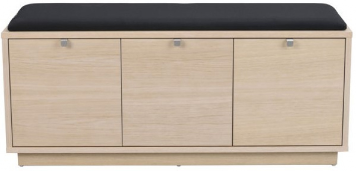 Bank \'Confetti\' 106 cm - Wei pigmentiert/ Schwarz in der Gruppe MBEL / Regale & Aufbewahrung / Schrnke und Sideboards bei Reforma (103767)