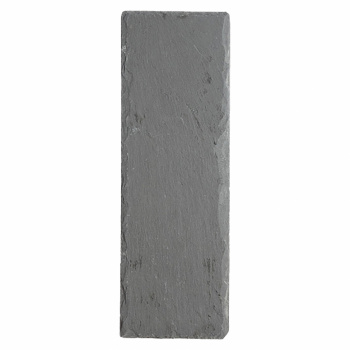 Schieferplatte 30x10 cm - Schwarz