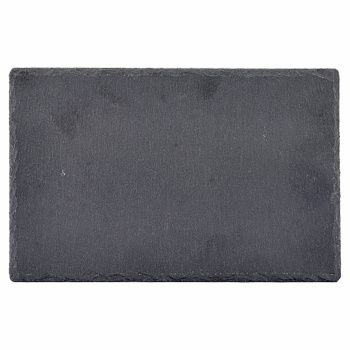 Schieferplatte 28x18 cm - Schwarz