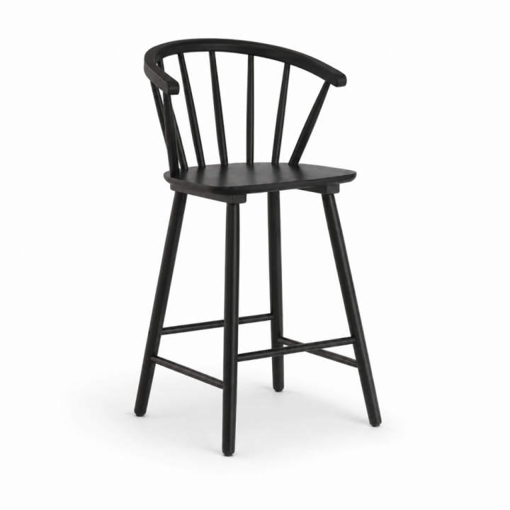 Barhocker \'Astrid\' – Schwarz in der Gruppe Möbel / Stühle und Polstermöbel / Barhocker & Barstühle bei Reforma (1092B-black)