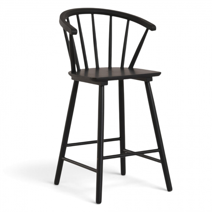Barhocker \'Astrid\' – Schwarz in der Gruppe Möbel / Stühle und Polstermöbel / Barhocker & Barstühle bei Reforma (1092B-black)