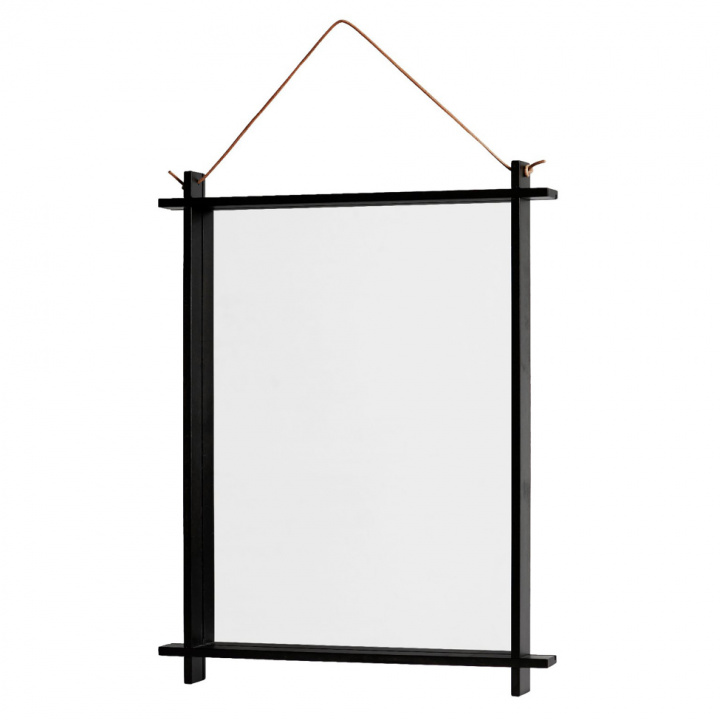 Quadratischer Spiegel - schwarz in der Gruppe Einrichtung / Dekoration / Spiegel bei Reforma (10977)