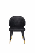 Stuhl \'Lunar\' Samt - Schwarz