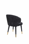 Stuhl \'Lunar\' Samt - Schwarz