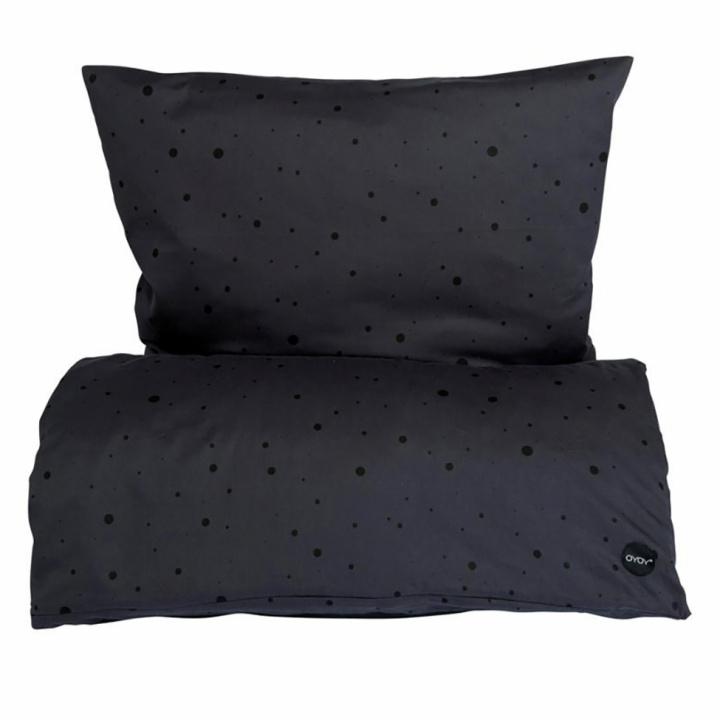 Bettgarnitur 'Dot' - Schwarz 200cm
