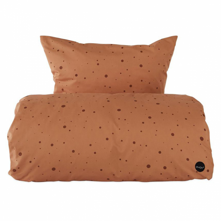 Bettgarnitur \'Dot\' - Braun 220cm in der Gruppe Einrichtung / Textilien / Bettwäsche bei Reforma (1102046)