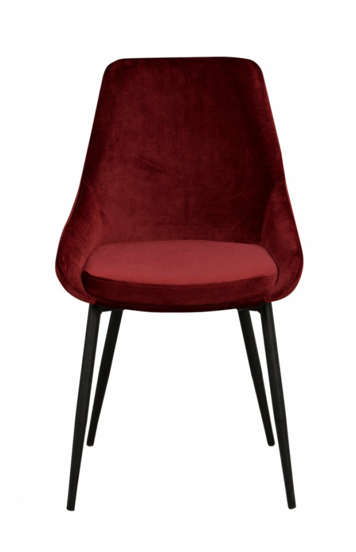 Stuhl \'Sierra\' - Roter Samt / Schwarz in der Gruppe Möbel / Stühle und Polstermöbel / Stühle bei Reforma (110389)