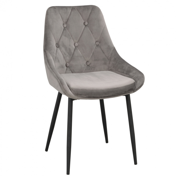 Stuhl 'Ontario' - Grau / Schwarz