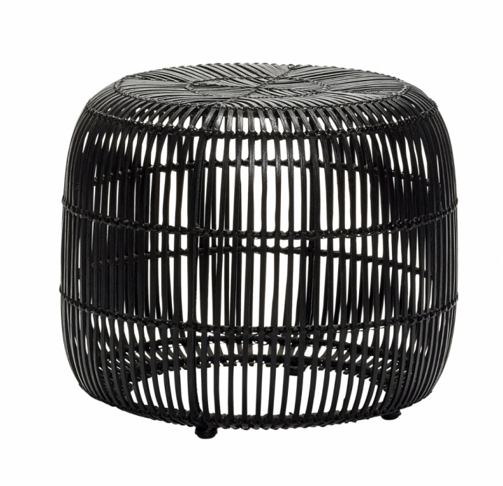 Hocker / Hocker - Rattan / Schwarz