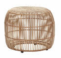 Hocker / Pouf - Rattan / Natur