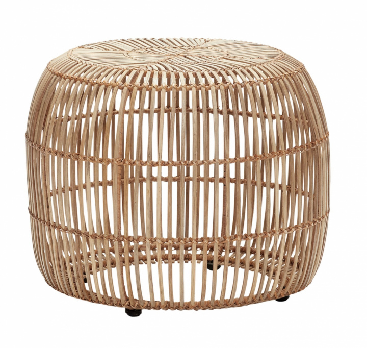 Hocker / Hocker - Rattan / Natur - Hubsch