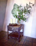 Vintage Nachttisch - Holz / Eisen