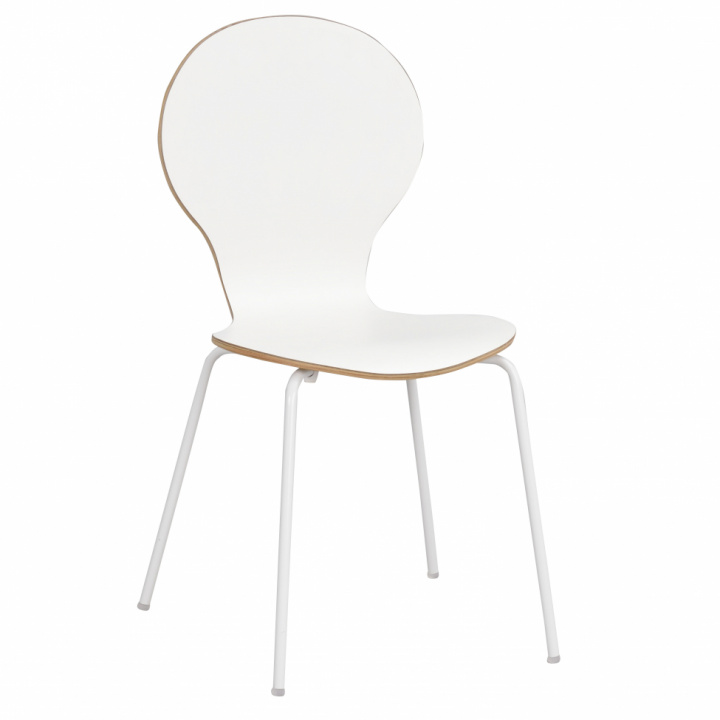 Stuhl 'Fusion' - Weiß / Natur