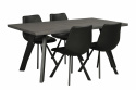 Esstisch \'Fred\' 170x95cm - Braun/Schwarz