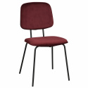 Stuhl \'Baldwin\' - Rot / Samt