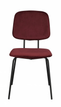 Stuhl \'Baldwin\' - Rot / Samt