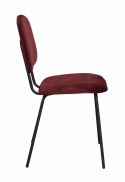 Stuhl \'Baldwin\' - Rot / Samt