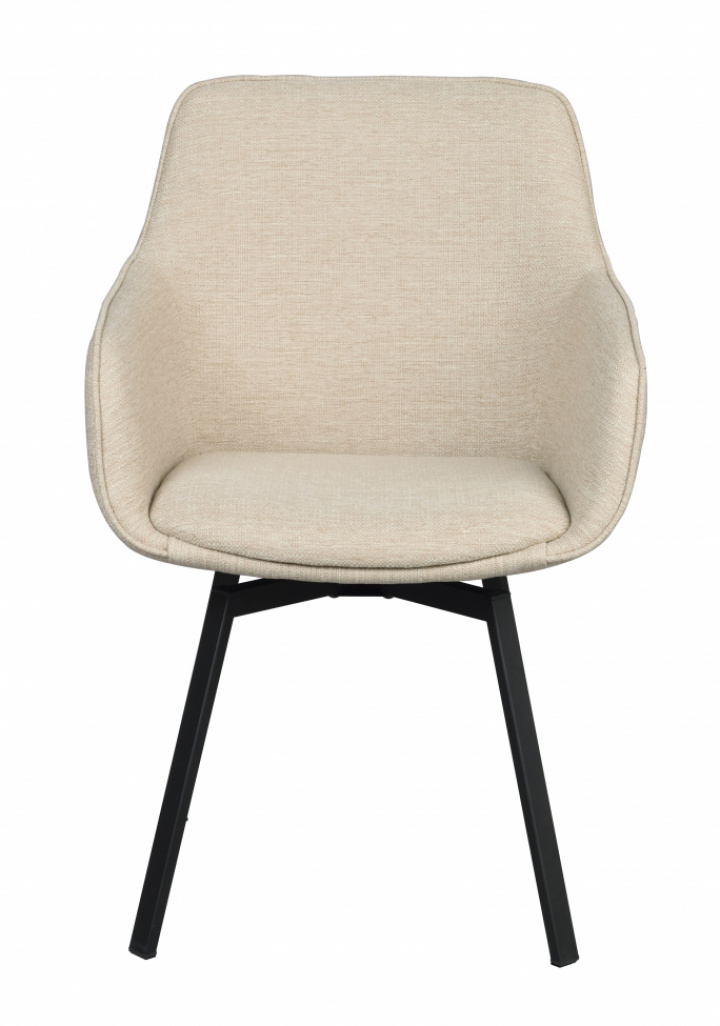 Sessel 'Alison' - Hellbeige/Schwarz