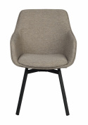 Sessel \'Alison\' - Dunkelbeige/Schwarz