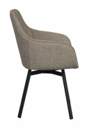 Sessel \'Alison\' - Dunkelbeige/Schwarz