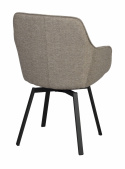 Sessel \'Alison\' - Dunkelbeige/Schwarz