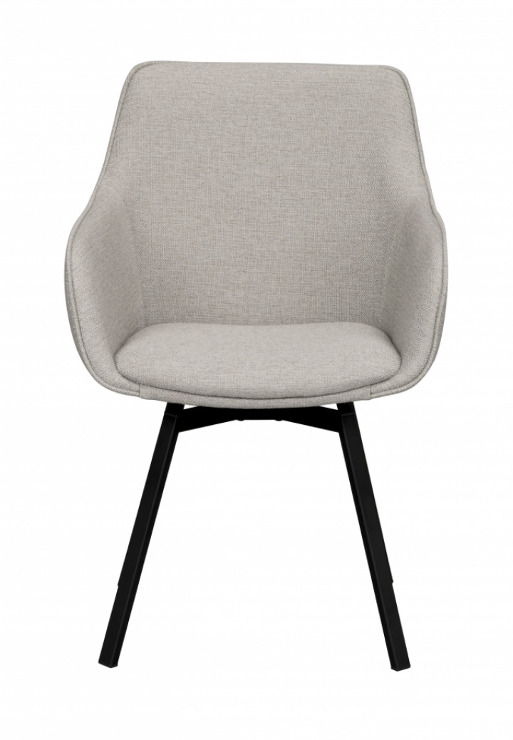 Sessel 'Alison' - Beige/Schwarz