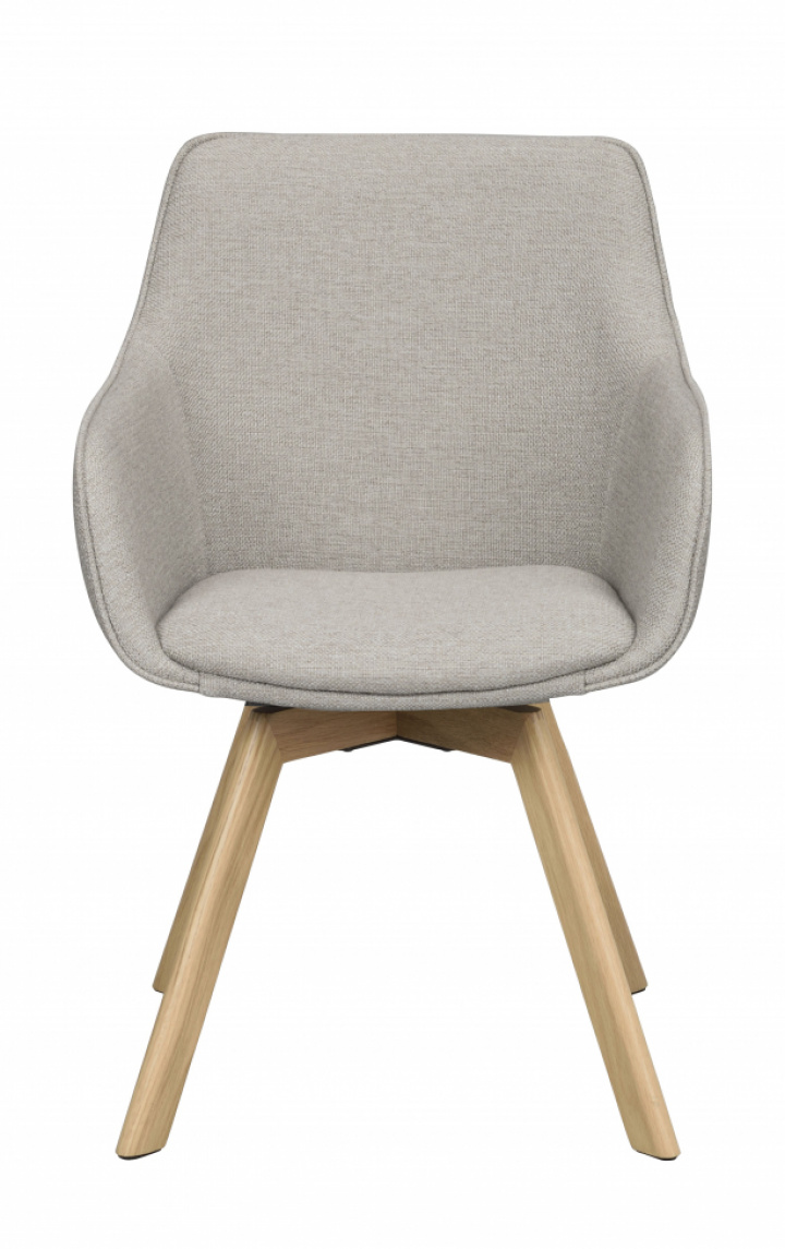 Sessel 'Alison' - Beige/Eiche