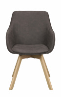 Sessel \'Alison\' - Dunkelgrau/Eiche