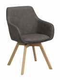 Sessel \'Alison\' - Dunkelgrau/Eiche