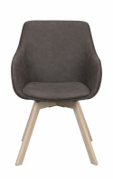 Sessel \'Alison\' - Sanftes Braun/Weiß pigmentiert