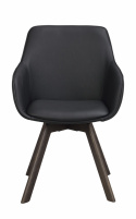 Sessel \'Alison\' Leder - Schwarz/Braun
