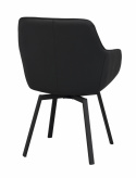 Sessel \'Alison\' Leder - Schwarz