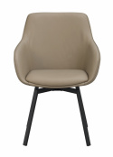 Sessel \'Alison Leder - Beige/Schwarz