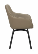 Sessel \'Alison Leder - Beige/Schwarz