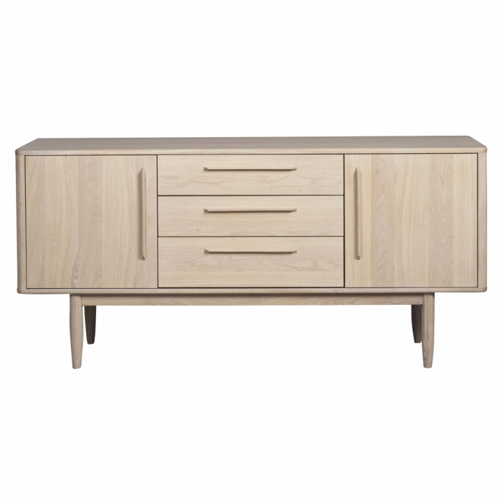 Sideboard \'Minzin\' 160 cm - Weiß pigmentierte Eiche in der Gruppe Möbel / Regale & Aufbewahrung / Sideboards bei Reforma (118457)