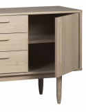Sideboard \'Minzin\' 160 cm - Weiß pigmentierte Eiche