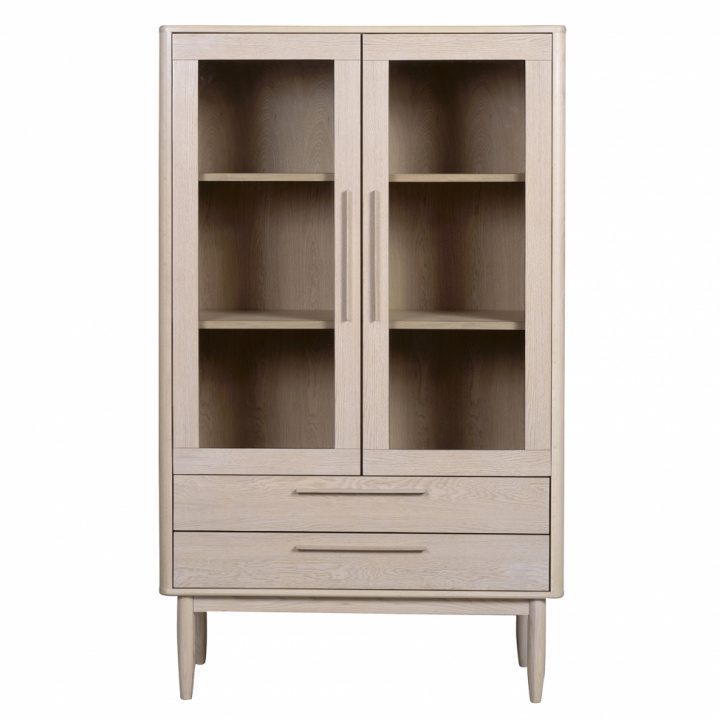 Schaufenster \'Minzin\' - Weiß pigmentierte Eiche in der Gruppe Möbel / Regale & Aufbewahrung / Schränke und Sideboards bei Reforma (118459)