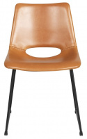Stuhl \'Manning\' - Cognac/Schwarz