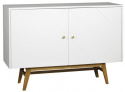 Sideboard \'Rosswood\' 124 cm - Weiß/Eiche