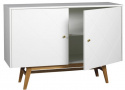 Sideboard \'Rosswood\' 124 cm - Weiß/Eiche
