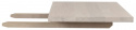Zusatzbrett \'Everett\' 50x100 - Eiche Weiß pigmentiert