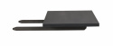 Zusatzscheibe \'Everett\' 50x100 - Schwarz