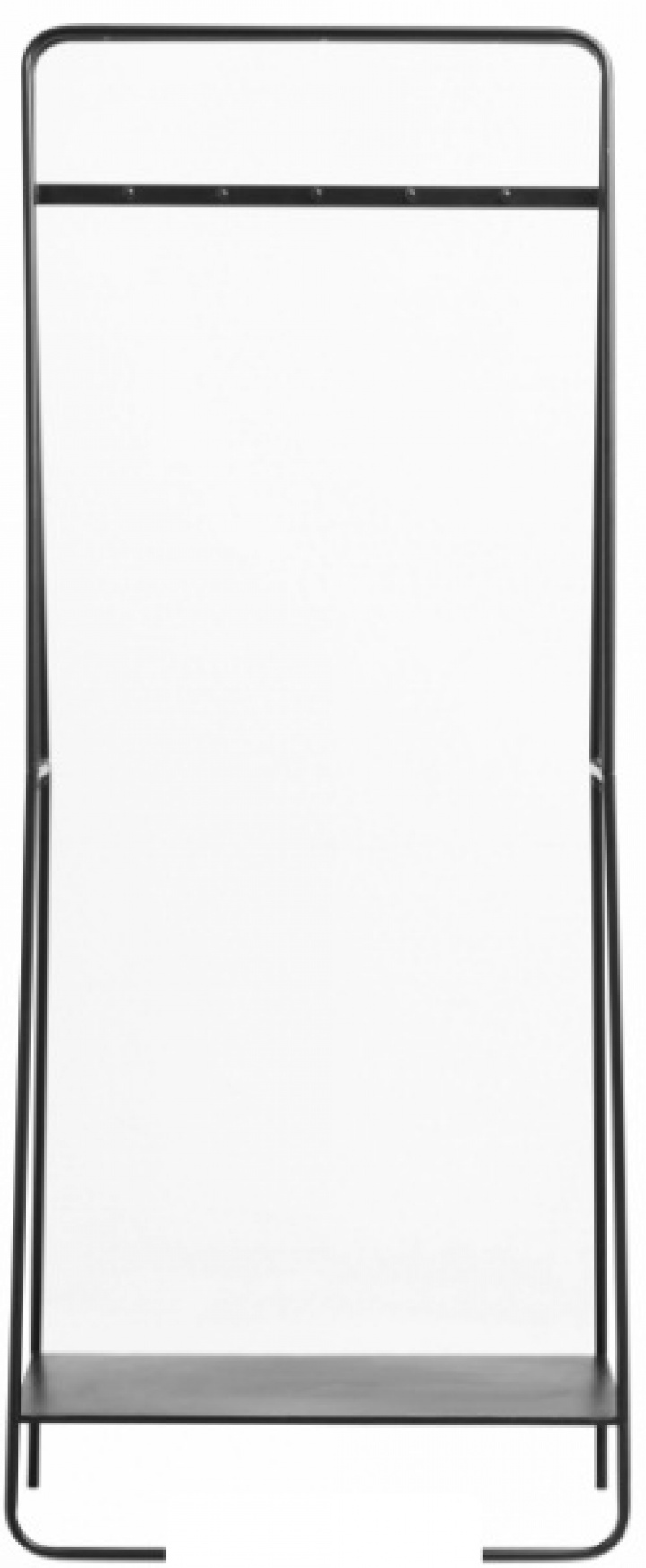 Kleiderbügel mit Haken - Schwarz / Metall