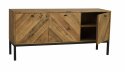 Sideboard \'Zansibar\' - Braun/Schwarz