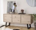 Sideboard \'Melville\' 160x75cm - Eiche Weiß pigmentiert