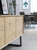 Sideboard \'Melville\' 160x75cm - Eiche Weiß pigmentiert